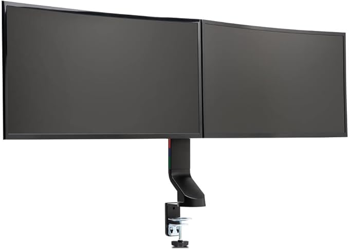 Kensington Dual Monitor Mount for Desk, C-clamp Vesa Monitor Stand Fits 2 - Image 4