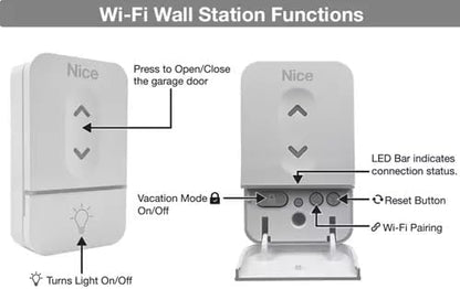 Nice/Linear HAE00080 Wi-Fi Multi-Function Wall Control Station Garage Opener - Image 3