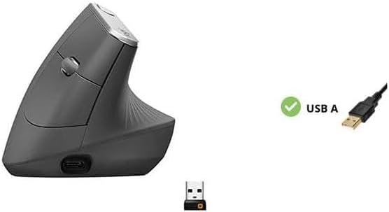 Logitech MX Vertical Wireless Mouse – Ergonomic Design Reduces Muscle Strain - Image 3