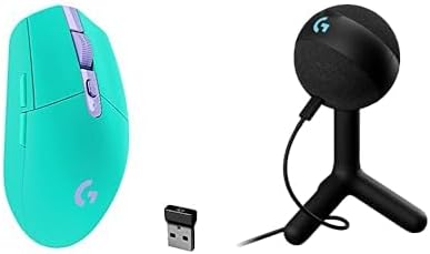 Logitech G305 Lightspeed Wireless Gaming Mouse, Mint + Yeti Orb RGB Gaming by LogitechG