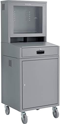Global Industrial Mobile Security LCD Computer Cabinet Enclosure - Image 8