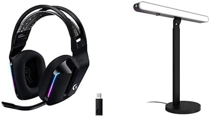 Logitech G733 Lightspeed Wireless Gaming Headset + Litra Beam LX Premium by LogitechG