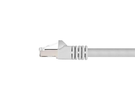 Monoprice Cat6A 100ft White Patch Cable Double Shielded 26AWG 10G Pure Bare - Image 2
