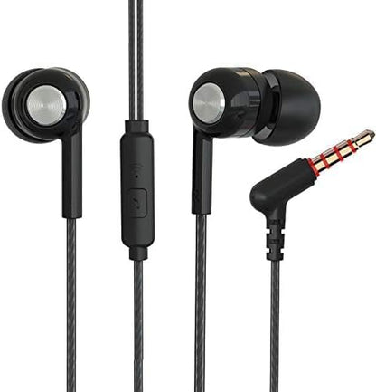 YNR 4 Pairs Wired Earbuds with Microphone, in Ear Earphones with L Shape Jack - Image 3