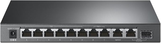 TP-Link TL-SG1210PP | 8 Port PoE Switch | 6 PoE+ and 2 PoE++ Ports @123W - Image 2