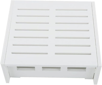White Plastic Router Storage Box, Wall Mount Cable Organizer - Image 4