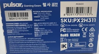 Pulsar Gaming Gears X2H v3 Wireless Gaming Mouse, Ultra Lightweight 1.87 oz - Image 8