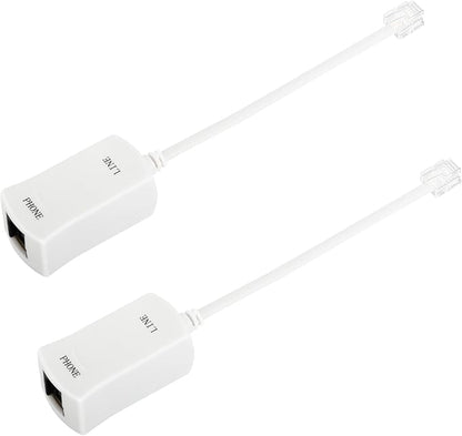 Uvital DSL Filter for Landline Phone, 2 Pack DSL Modem Phone Filter, RJ11 by Uvital