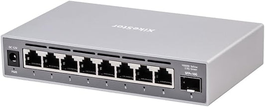 9-Port 2.5G Ethernet Switch, Web Managed Network Switch, VLAN/QoS/STP/IGMP/LACP by XikeStor
