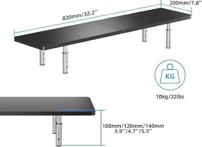 suptek Laptop Stand for Desk, Computer Monitor Laptop Stand Riser for Printer - Image 5