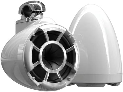 wet sounds Rev 8 White V2 Revolution Series 8" White Tower Speakers w/Fixed by wetsounds