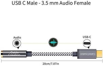 CableCreation USB C to 3.5mm Audio Adapter, Type C to Headphone Adapter - Image 8