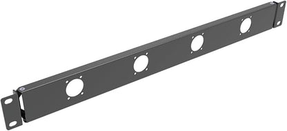 1U Hinged 4D Rack Panel 4 D-Series XLR HDMI Audio Rack Mount Panel by Followme