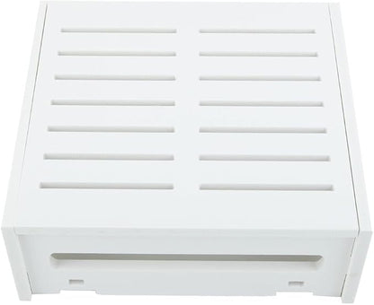 White Plastic Router Storage Box, Wall Mount Cable Organizer - Image 8