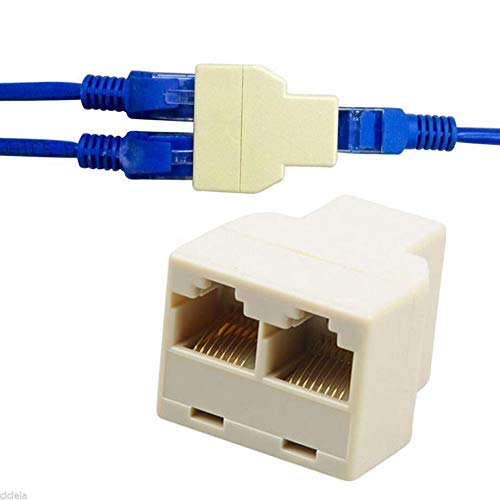 VizGiz 4 Pack RJ45 Splitter Connector Adapter 1 to 2 Female Port Plug 3 Way CAT - Image 2