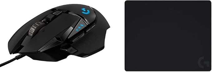 Logitech G502 Hero Wired Gaming Mouse + G440 Hard Gaming Mouse Pad Bundle by LogitechG