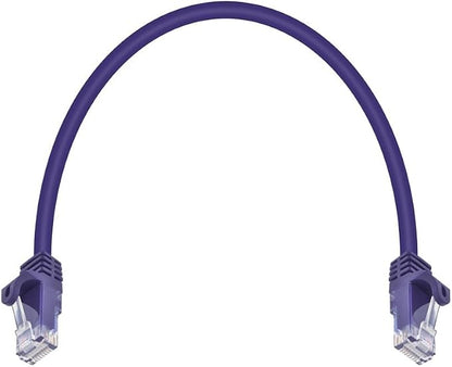 Monoprice Cat5e 1ft Purple Patch Cable UTP 24AWG 350MHz Pure Bare Copper - Image 4