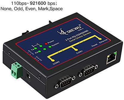 Industrial 2 Ports RS232/422/485 Serial Device Server Converter Support - Image 4