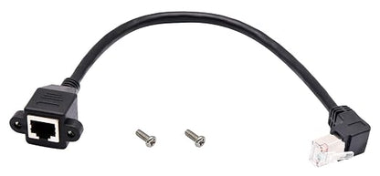 Cat 6 Ethernet Cable 90 Degree UP Angle RJ45 Male to Female Shielded Ethernet - Image 6