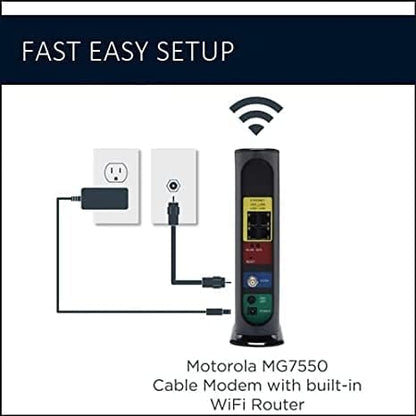 Motorola MG7550 Modem Wi-Fi Router Combo - Image 3