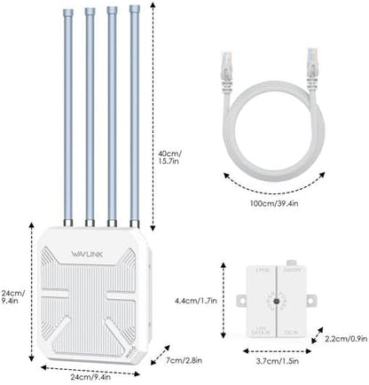 WAVLINK 2026 AX3000 WiFi 6 Wireless Outdoor Wireless Access Points, Long Range - Image 3