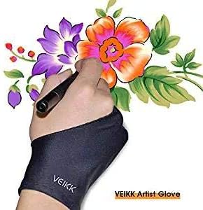 VEIKK Artist Glove for Drawing Tablet Free Size, 1 Unit for Left-Handed or - Image 2
