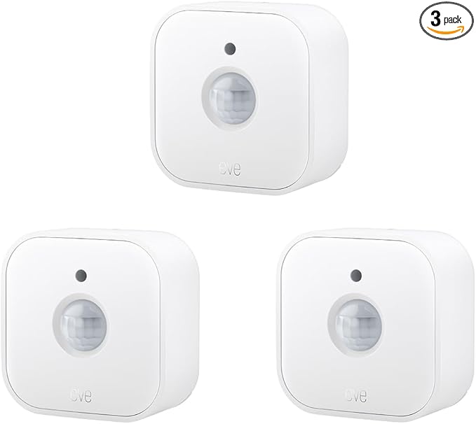Eve Motion 3-Pack – Smart Motion and Light Sensor, Automatic Activation of by Eve
