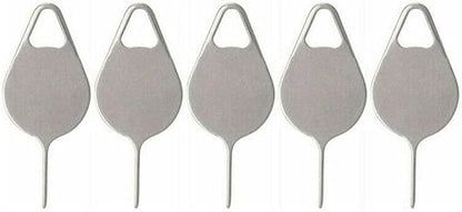 5 Pcs Silver Card Needle, Sim Card Tray Opening Removal Tool, Eject Pin Tool by Unknown