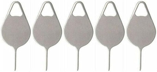 5 Pcs Silver Card Needle, Sim Card Tray Opening Removal Tool, Eject Pin Tool by Unknown