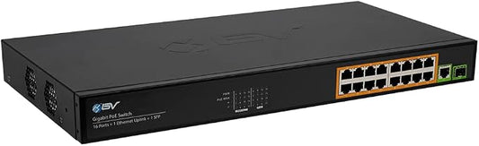BV-Tech 16 Ports PoE+ Switch -230W by BV-Tech