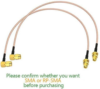 Bingfu WiFi Antenna Extension Cable RP-SMA Male Right Angle to RP-SMA Female - Image 2