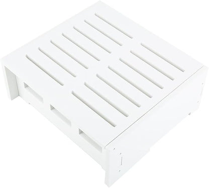 White Plastic Router Storage Box, Wall Mount Cable Organizer - Image 7