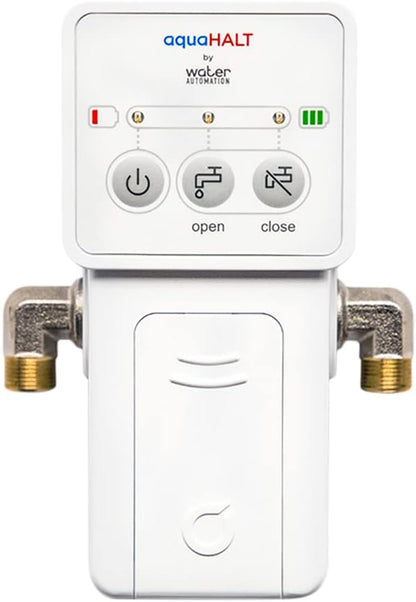 Smart Home Water Toilet Leak Detector Alarm and Automatic Shut Off Valve by aquaHALT