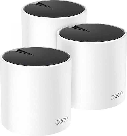 TP-Link - Deco X25 AX1800 Dual-Band Whole Home Mesh Wi-Fi 6 System - White by Amazon+Renewed
