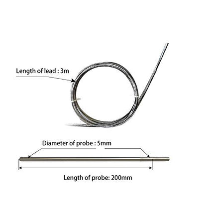 RS485 PT-100 Thermocouple Temperature Probe, Platinum Resistor Sensor - Image 2