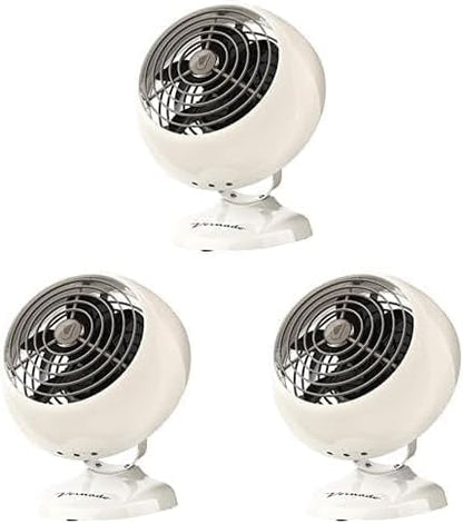 Vornado VFAN Mini Classic Personal Vintage Air Circulator Fan, Vintage White- by Vornado