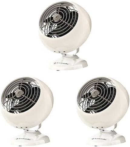 Vornado VFAN Mini Classic Personal Vintage Air Circulator Fan, Vintage White- by Vornado