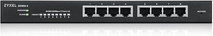 Zyxel 8 Port Ethernet Switch | Smart Managed Gigabit Network Switch | 8X GbE - Image 2