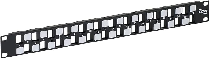 ICC 24 Port Blank Keystone 1U Patch Panel by ICC