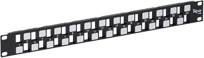 ICC 24 Port Blank Keystone 1U Patch Panel by ICC