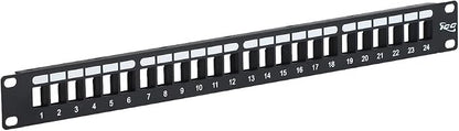 ICC 24 Port Blank Keystone 1U Patch Panel by ICC