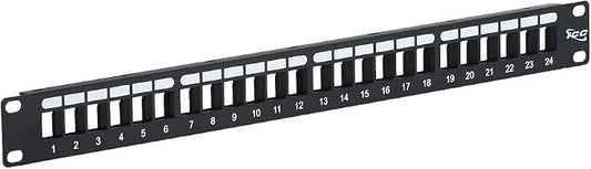 ICC 24 Port Blank Keystone 1U Patch Panel by ICC