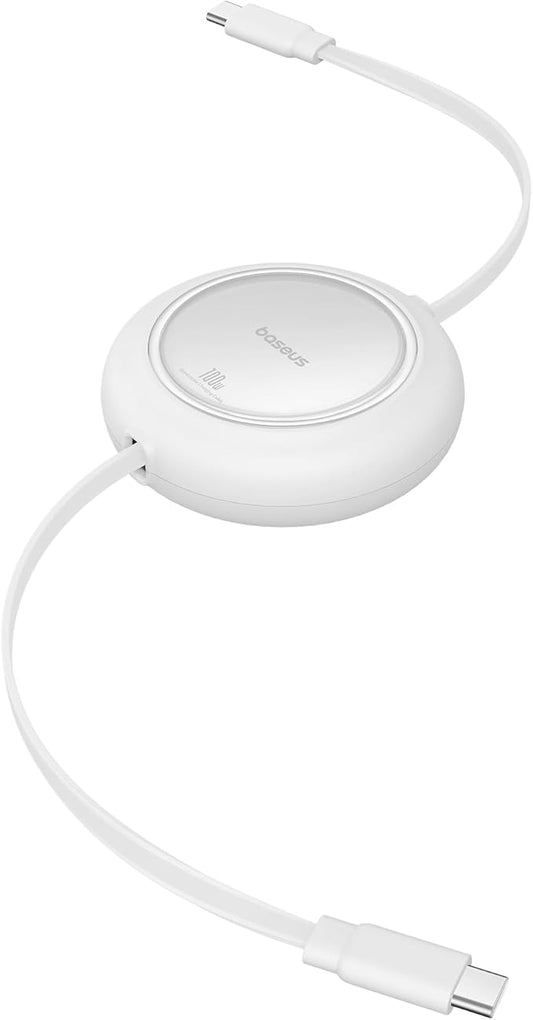 Baseus USB C to USB C Cable, 100W 6.6ft Retractable USB C Fast Charging Cable by Baseus