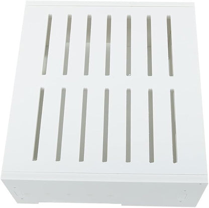 White Plastic Router Storage Box, Wall Mount Cable Organizer - Image 5