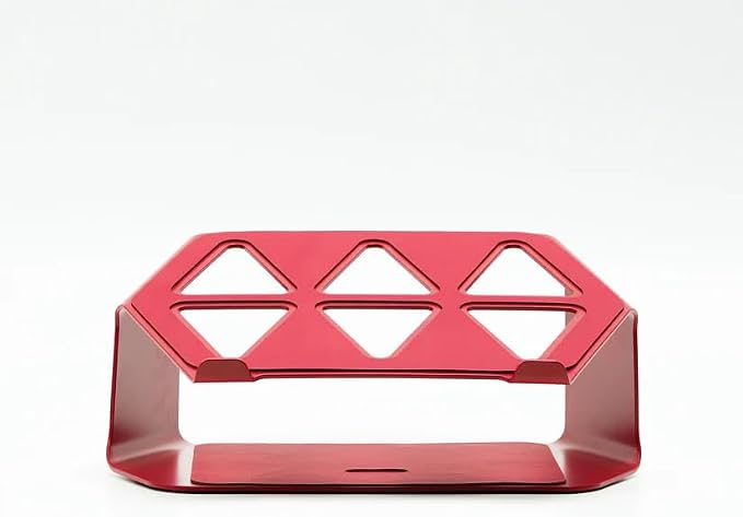 NUMIN Facet Laptop Station Red | Laptop Tabletop Stand Tall Height Ventilated | - Image 4