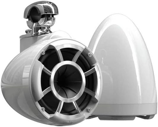 wet sounds Rev 8 White V2 Revolution Series 8" White Tower Speakers w/Swivel by wetsounds
