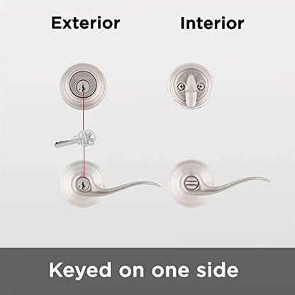 Kwikset 991 Tustin Entry Lever and Single Cylinder Deadbolt Combo Pack - Image 9