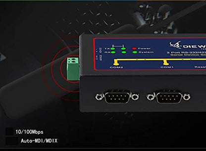 Industrial 2 Ports RS232/422/485 Serial Device Server Converter Support - Image 8