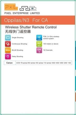 Pixel Digital Wireless Remote Shutter Release Switch N3 Compatible - Image 10