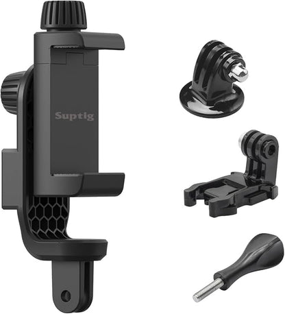 Suptig Phone Holder for Tripod, Action Camera Tripod Mount Adapter Compatible by Suptig